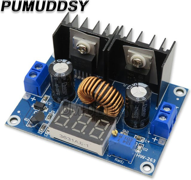 DC-DC Abwärtsspannungsregler XL4016E1 Modul XH-M404 Digital PWM Einstellbar 4-40V 8A 200W in Blau - Bild 1