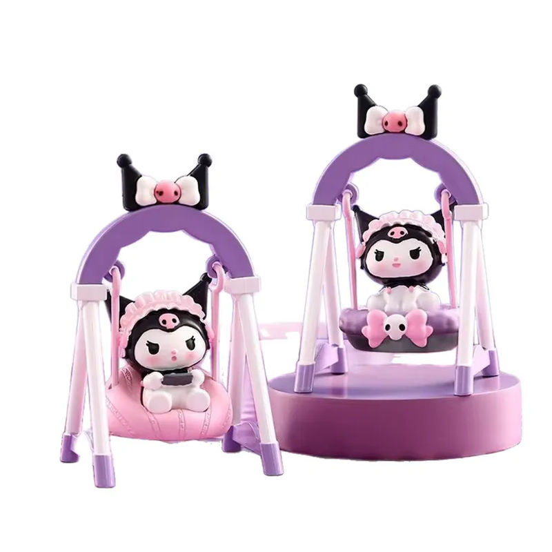 Sanrio Kuromi Blindbox Niedliche Swing Anime Figur aus Kunststoff, Mehrfarbig, Schreibtisch-Dekoration und Spielzeug für Kinder - Bild 7