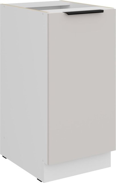 Küchen Unterschrank COMO in Kaschmir und Weiß mit Einlegboden, Breite: 40 cm - Bild 1