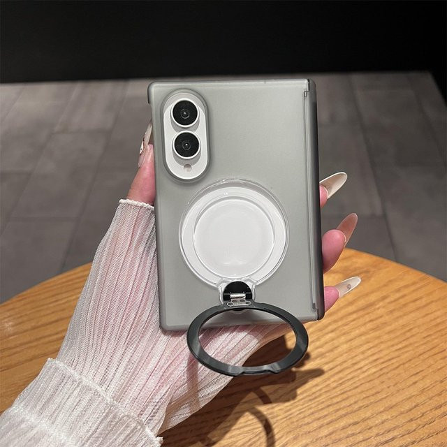 Samsung Galaxy Z Fold 8 Hülle, transparent, transluzent mit MagSafe und Ständer-Halterung - Bild 1
