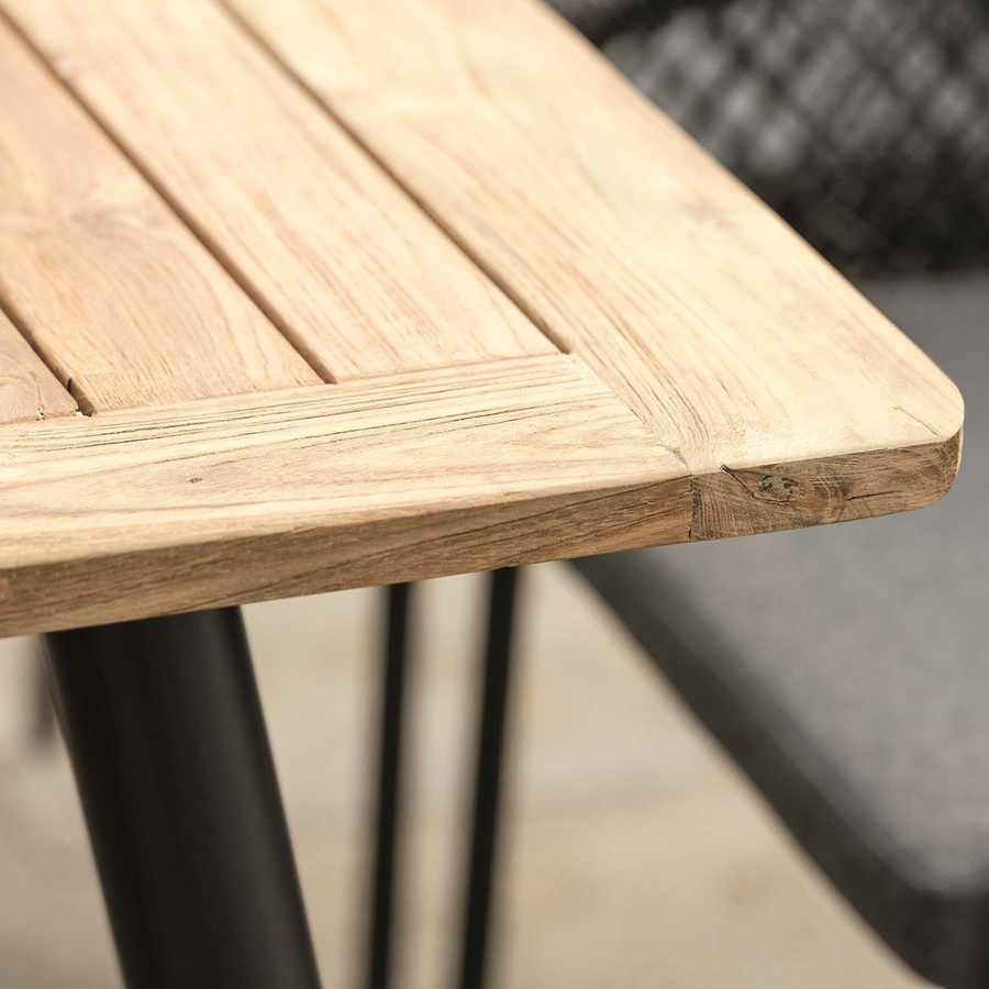 Stern Gartenmöbel-Set Odea Bank Liege und 2x Artus VIP Sessel mit Tisch aus Teak B/T/H: 180 x 100 cm - Bild 2