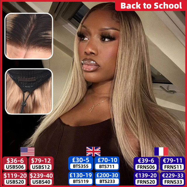 Ali Coco Lace-Front-Perücke Echthaar, Aschblond, Body Wave, Damen - Bild 1