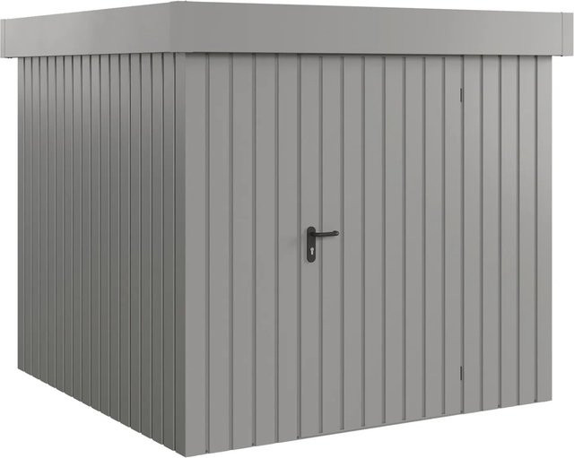 Hörmann EcoStar Gerätehaus Euroline Flachdach 1-flg Graualuminium B/T/H: 237 x 229 x 237 cm - Bild 1