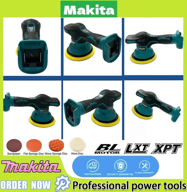 Makita LXT Akku-Poliermaschine mit 8 Gängen, kabelloser elektrischer Wachspolierer, 18 V - Bild 1