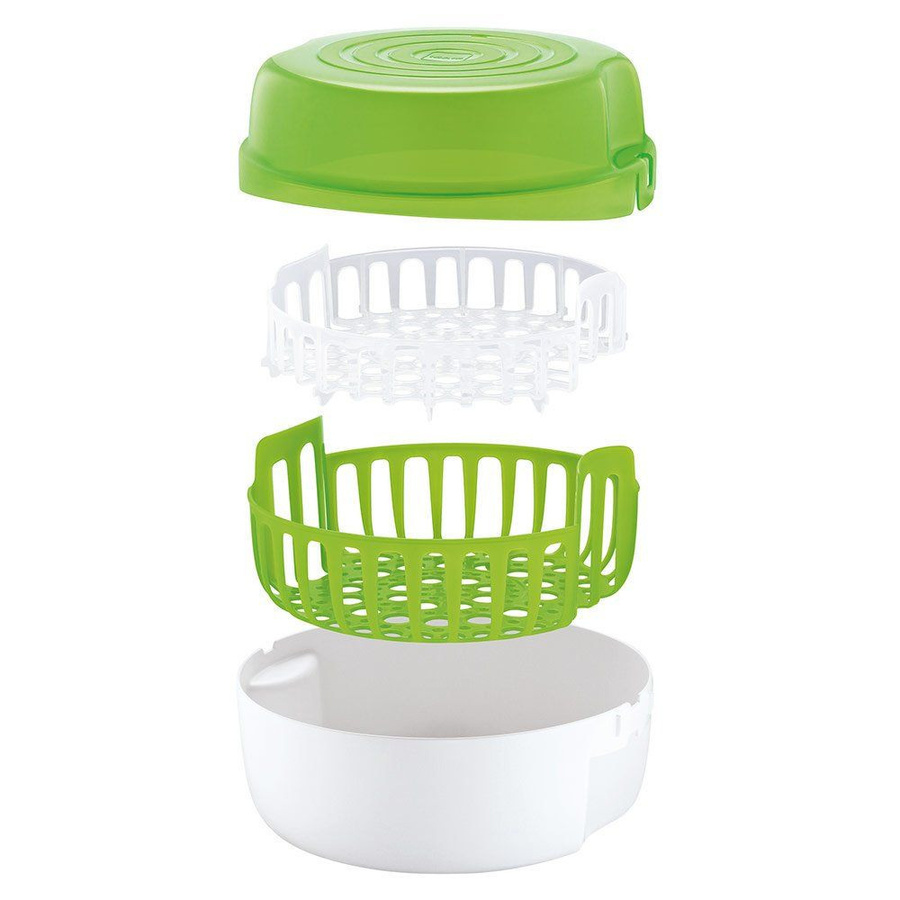 MAM Mikrowellen-Dampfsterilisator mit Anti-Kolik-Flasche 160 ml in Grün, BPA-frei - Bild 2