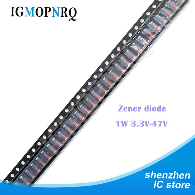 20 Stück Zenerdiode SMD LL41 ZM4735A-ZM4756A Serie in Schwarz - Bild 1