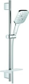 Grohe Rainshower SmartActive 130 Cube Duschsystem in Chrom mit 60 cm Brausestange und 3 Strahlarten - Bild 1