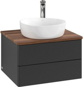 V&B Waschtischunterschrank Antao mit Frontstruktur in Weiß, B/T/H: 60 x 36 x 50 cm - Bild 1
