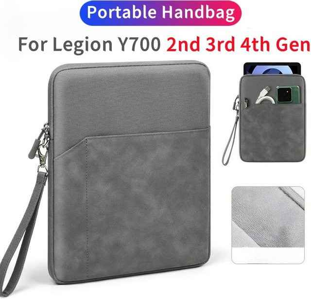 Lenovo Legion Y700 4. Gen TB322FC Gaming-Tablet Handtaschenhülle in Grau für 8,8 Zoll Modelle - Bild 1