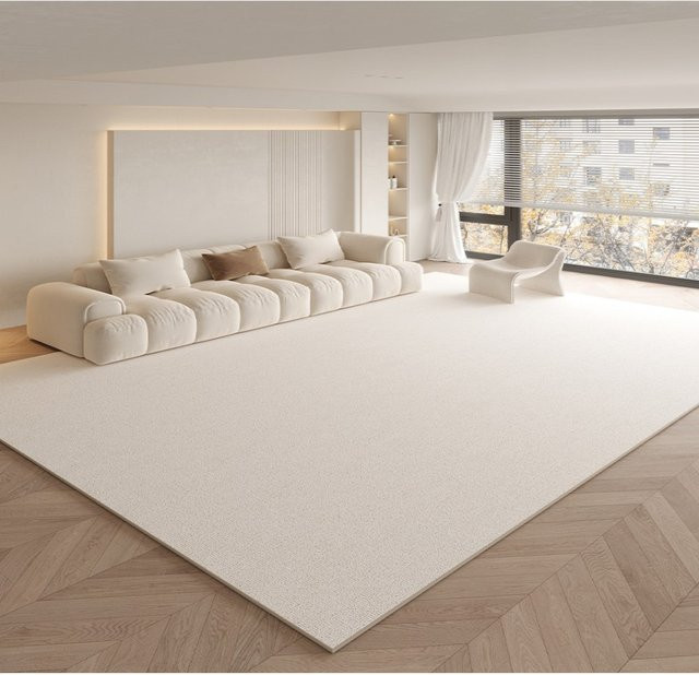 VIKAMA Wohnzimmerteppich Beige, moderner minimalistischer Stil, rutschfest, B x T: 160 x 120 cm - Bild 1