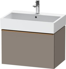 Duravit Waschtischunterschrank D-Neo, wandhängend, grau matt, B/T/H: 68,4 x 44,2 x 44,0 cm - Bild 1