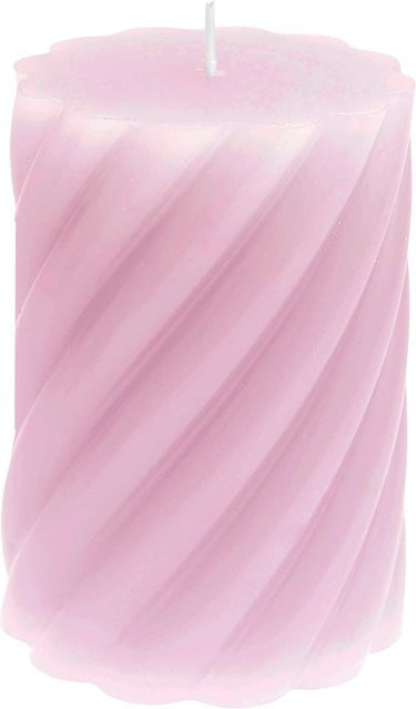 Rico Design Stumpenkerze Spirale in Rosa - Bild 1