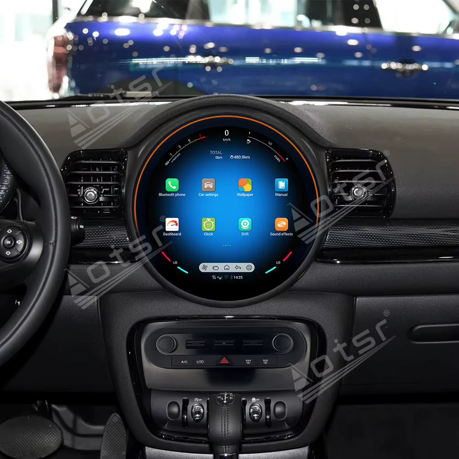 Aotsr Android 13 Autoradio mit 2K HD Touchscreen und GPS-Navigation für MINI Clubman F54 2016-2022, Farbe: Schwarz, Displaygröße: 11,8 Zoll - Bild 2