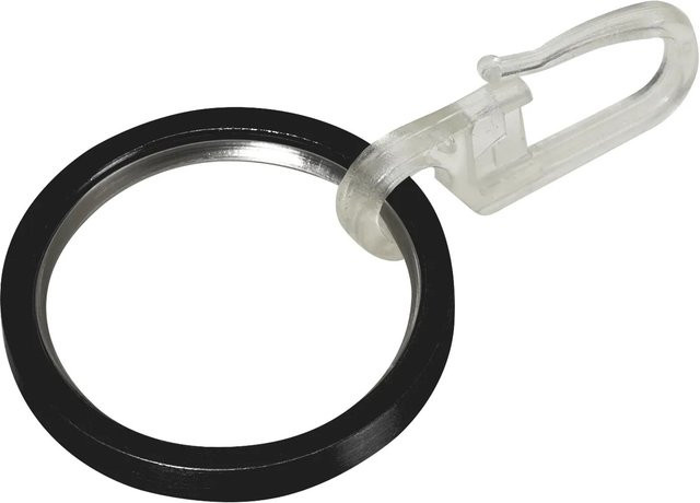 Mydeco Gardinenringe aus Metall in Schwarz für Gardinenstangen mit Ø 4 cm für Ø 2 cm Stangen - Bild 1