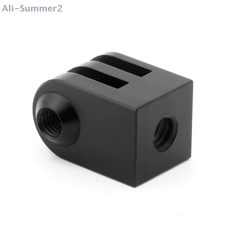Summer2 Mini 1/4 auf M6 Stativ Schraube Adapter aus Aluminium in Schwarz für Action Kamera Zubehör und Einbeinstativ Halterung Basis - Bild 2