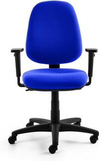 Mayer Sitzmöbel Drehstuhl 2211, moderner Bürostuhl in Blau mit höhenverstellbarer Sitzfläche und Rollen, B/H: 68 x 62 cm - Bild 1