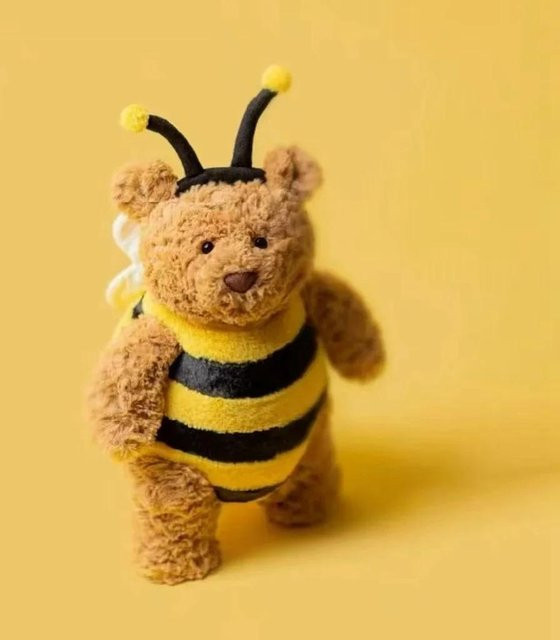 Kidsly Squishy Teddybär Verwandelt sich in Biene, Plüschpuppe, 25cm - Bild 1