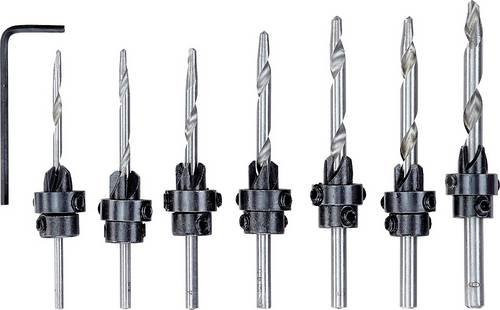 Kwb 513190 Holz-Fräsbohrer-Set 8-teilig aus Stahl in Silber - Bild 1