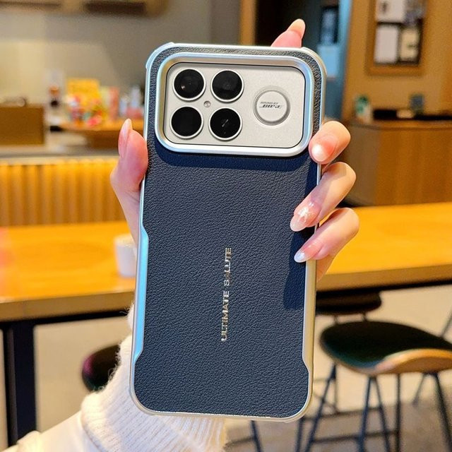 Xiaomi POCO F8 Ultra und POCO F8 Pro Schutzhülle aus Leder in Grün mit Magnetfunktion und Stoßfestigkeit - Bild 1