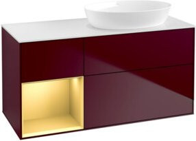V&B Waschtischunterschrank Finion in Weiß lackiert, Breite: 120 cm, Tiefe: 50,1 cm, Höhe: 50,1 cm - Bild 1