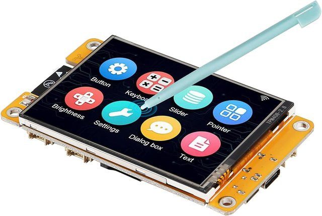 AOKIN ESP32-Entwicklungsboard ESP32-2432S028R mit 2,8 Zoll Smart Display TFT-Modul und Touchscreen, WiFi und Bluetooth für Arduino - Bild 1