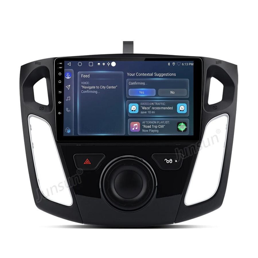 Junsun 9 Zoll Autoradio für Ford Focus 3 (2011 bis 2019) mit Bluetooth und GPS in Schwarz - Bild 2