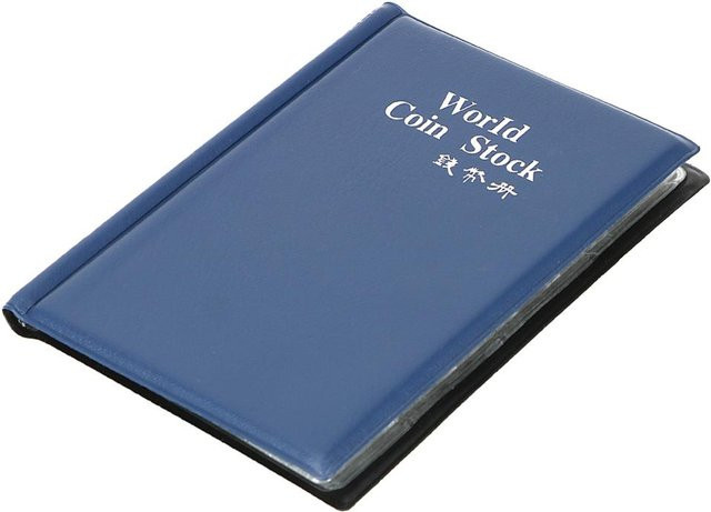 HILIFE Münzhalter-Album mit 120 Taschen in Blau zur Aufbewahrung deiner Münzsammlung - Bild 1