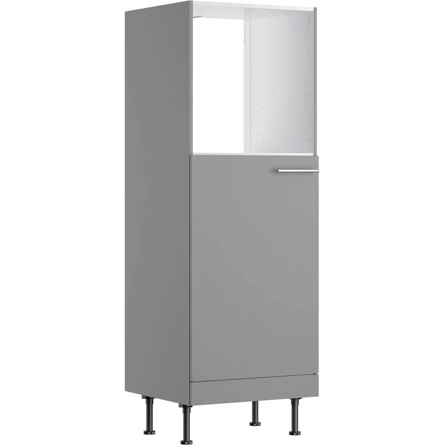 Optifit Küchen-Midi-Schrank für Backofen und Kühlschrank in Basaltgrau Matt, Breite: 60 cm, Höhe: 176,6 cm, Tiefe: 58,4 cm - Bild 2