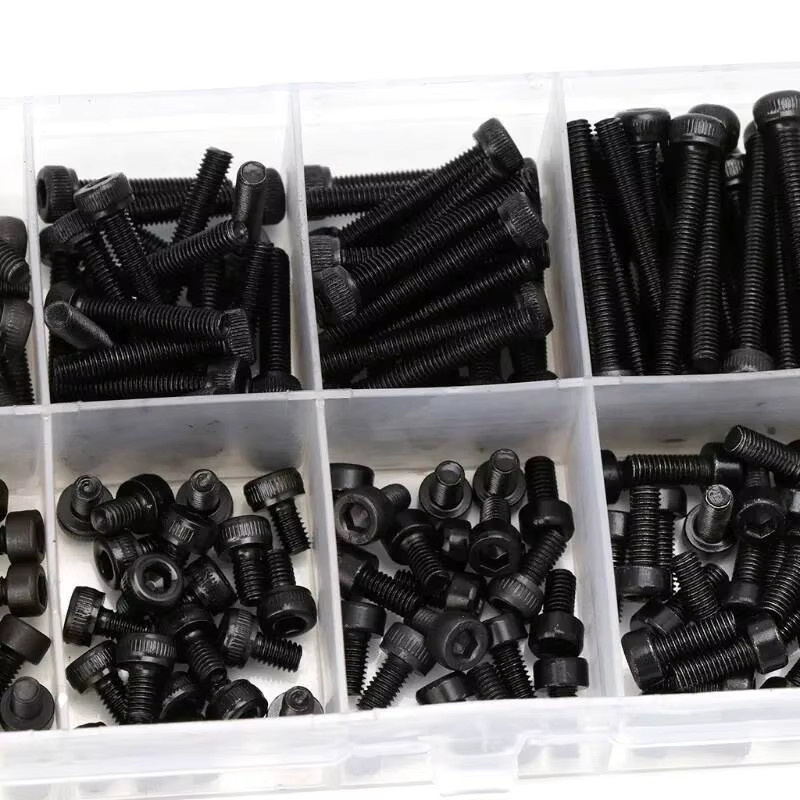 JARBLUE Sortiment Set DIN 912 Innensechskant Rundkopfschrauben und Muttern in Schwarz, 300 Teile (M2, M2,5, M3) - Bild 2