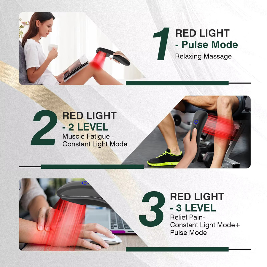 iKeener LED Rotlicht-Lasertherapie Handgerät, Unisex - Bild 3