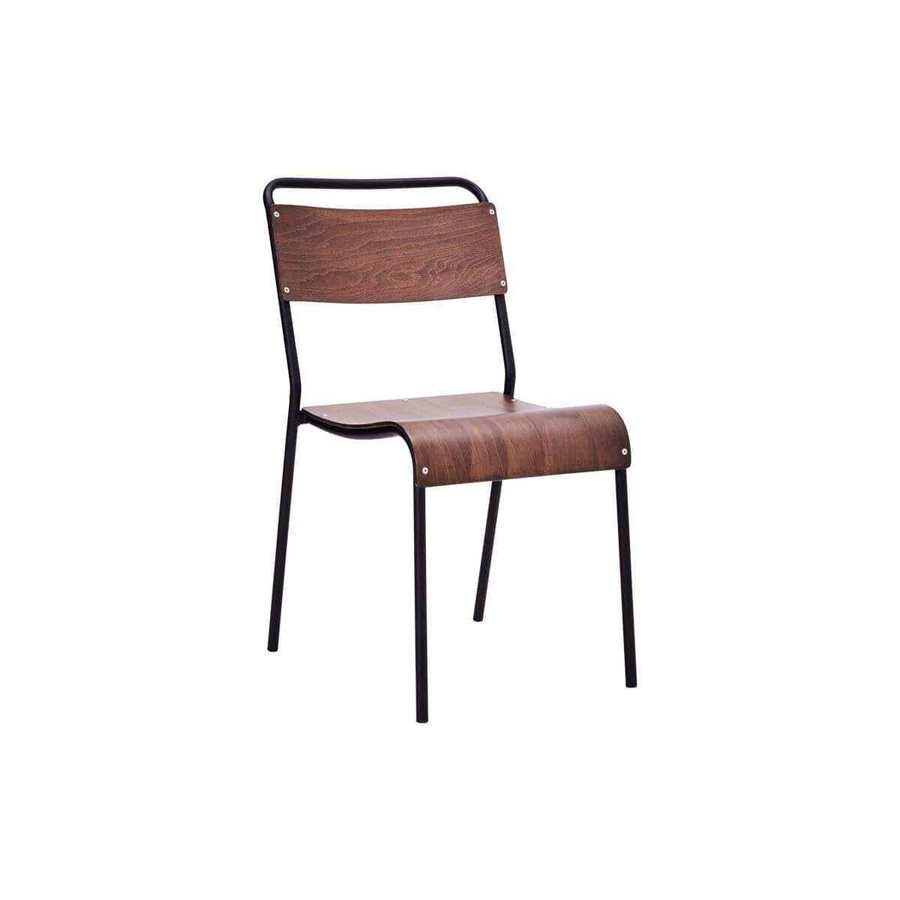 House Doctor Stuhl Original dunkelbraun aus Eisen und Sperrholz Höhe: 83 cm - Bild 1