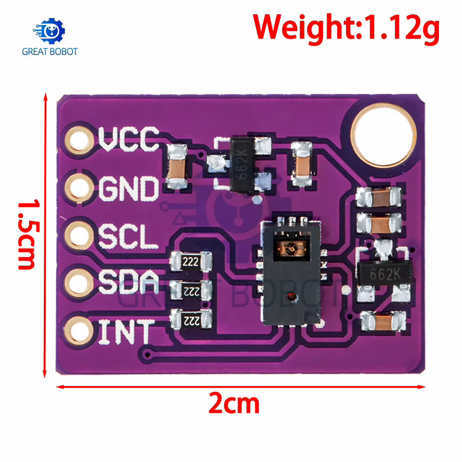 PAJ7620U2 9-Gesture-Erkennungsmodul mit I2C-Schnittstelle von baishundianzi in Lila für Arduino-Interaktionsprojekte - Bild 4