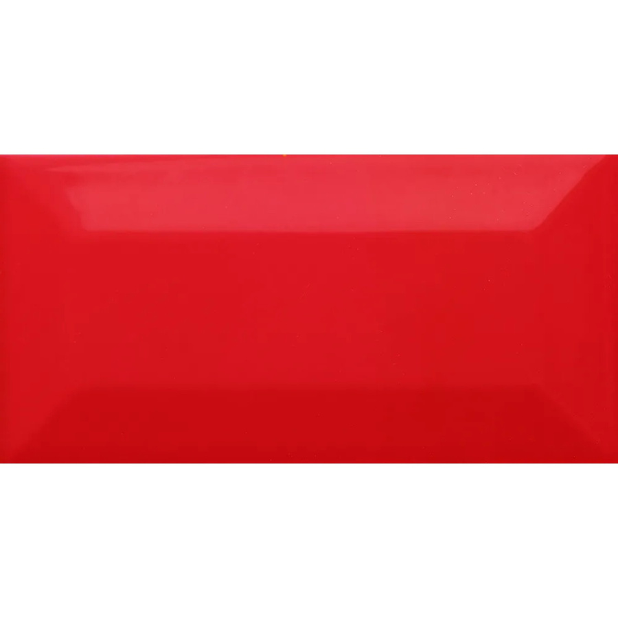 Wandfliese Metro Facette von UNITED TILE UND MOSAIC in Rot, glasiert und glänzend, B: 7,5 cm, H: 15 cm - Bild 2