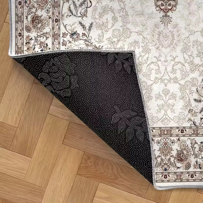 VIKAMA Böhmischer Blumenteppich, maschinenwaschbar, ideal für Wohnzimmer, Schlafzimmer und Büro - Bild 3