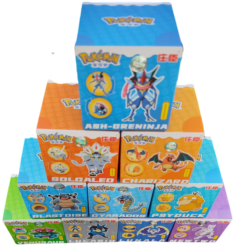 Pokémon Actionfiguren, Pikachu, Gengar, Dragonite, Snorlax, Pokeball Modell - Bild 2