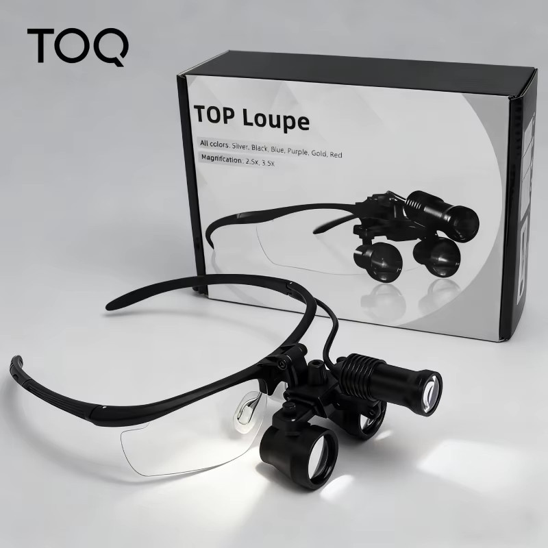 TOQ Zahnlupe, 2,5x/3,5x, mit 5-W-Scheinwerfer, Schwarz - Bild 4