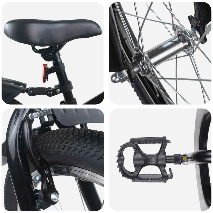 VD Home Furnishing Kinderfahrrad 18 Zoll Schwarz - Bild 1