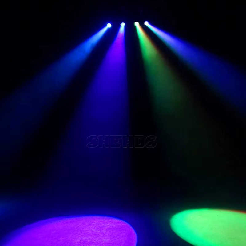 SHEHDS Mini RGBW 4in1 LED Par Lichtstrahler 10 W in Schwarz für DJ, Party und Nachtclub - Bild 3