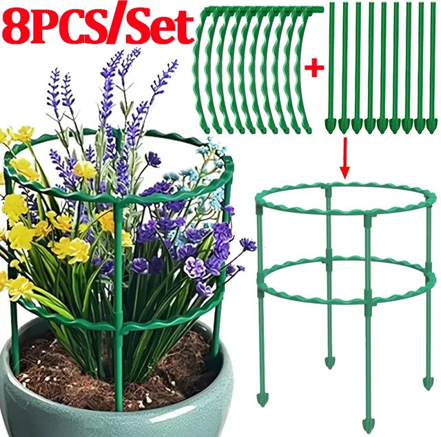 Wiederverwendbare Kletterhalterung für Blumen und Pflanzen als Pflanzenschutz für Indoor und Garten - Bild 1