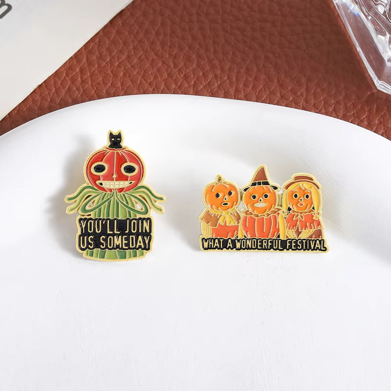 Miss Zoe Anstecknadel Halloween-Kürbis-Broschen, Bunt, Kinder - Bild 3
