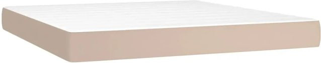 vidaXL Taschenfederkernmatratze Cappuccino in Kunstleder, H x B x T: 20 x 160 x 200 cm - Bild 1