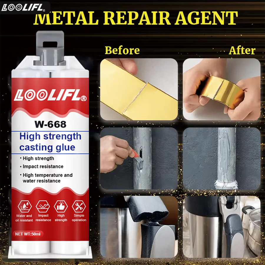 LOOLIFL Zweikomponenten-Reparaturkleber als Hochtemperaturkleber für Metall, Kunststoff und Holz - Bild 2