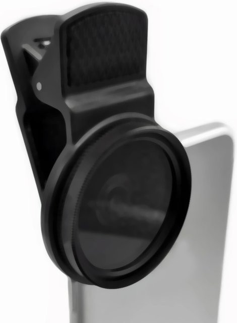 JETTING Universal CPL Polarisator Weitwinkel Objektivfilter mit Clip für Smartphone, 37/52mm, Schwarz - Bild 1