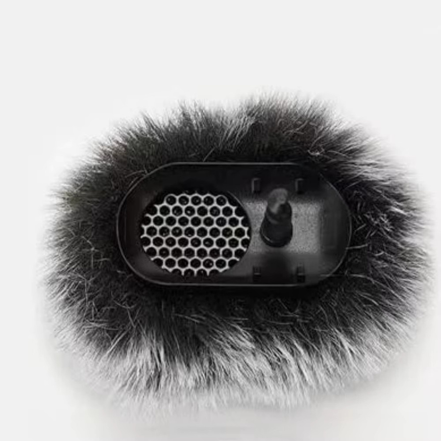 MovingMic Windschutzscheibe aus Fell für DJI MIC 2 Lavalier-Mikrofone in Schwarz - Bild 5
