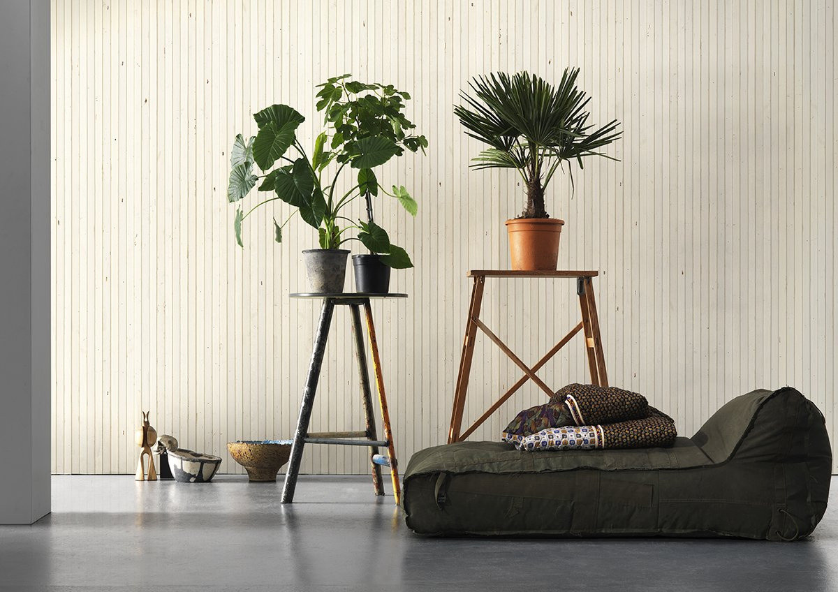 NLXL Tapete Timber Strips TIM-07 Scrapwood on Scrapwood in Beige mit Natur-Design und Streifenmuster aus Vlies - Bild 2
