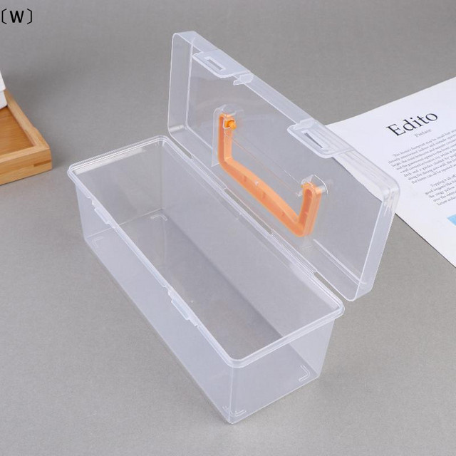 Professionelles Werkzeug-Organizer-Set aus transparentem Kunststoff mit Trennwänden und Snap-Lid zur Aufbewahrung von Kleinteilen oder Küchengewürzen - Bild 1