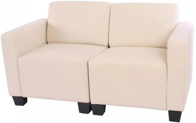 MCW Moncalieri Modular 2-Sitzer Sofa in Beige aus Kunstleder - Bild 2