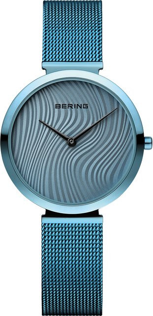 Bering Damenuhr, Quarz, Edelstahl, Blau, 32 mm, 3 ATM - Bild 1
