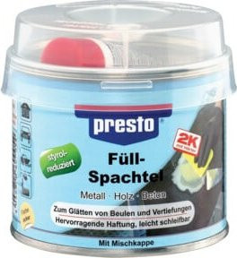 Presto Epoxy-Füllspachtel aus Synthetikhars in Ocker, 250 g - Bild 1