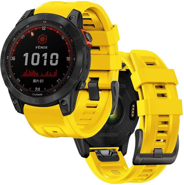 Tech-Protect Iconband Garmin Fenix 5 / 6 / 6 Pro / 7, Kunststoff, Gelb, Unisex - Bild 1
